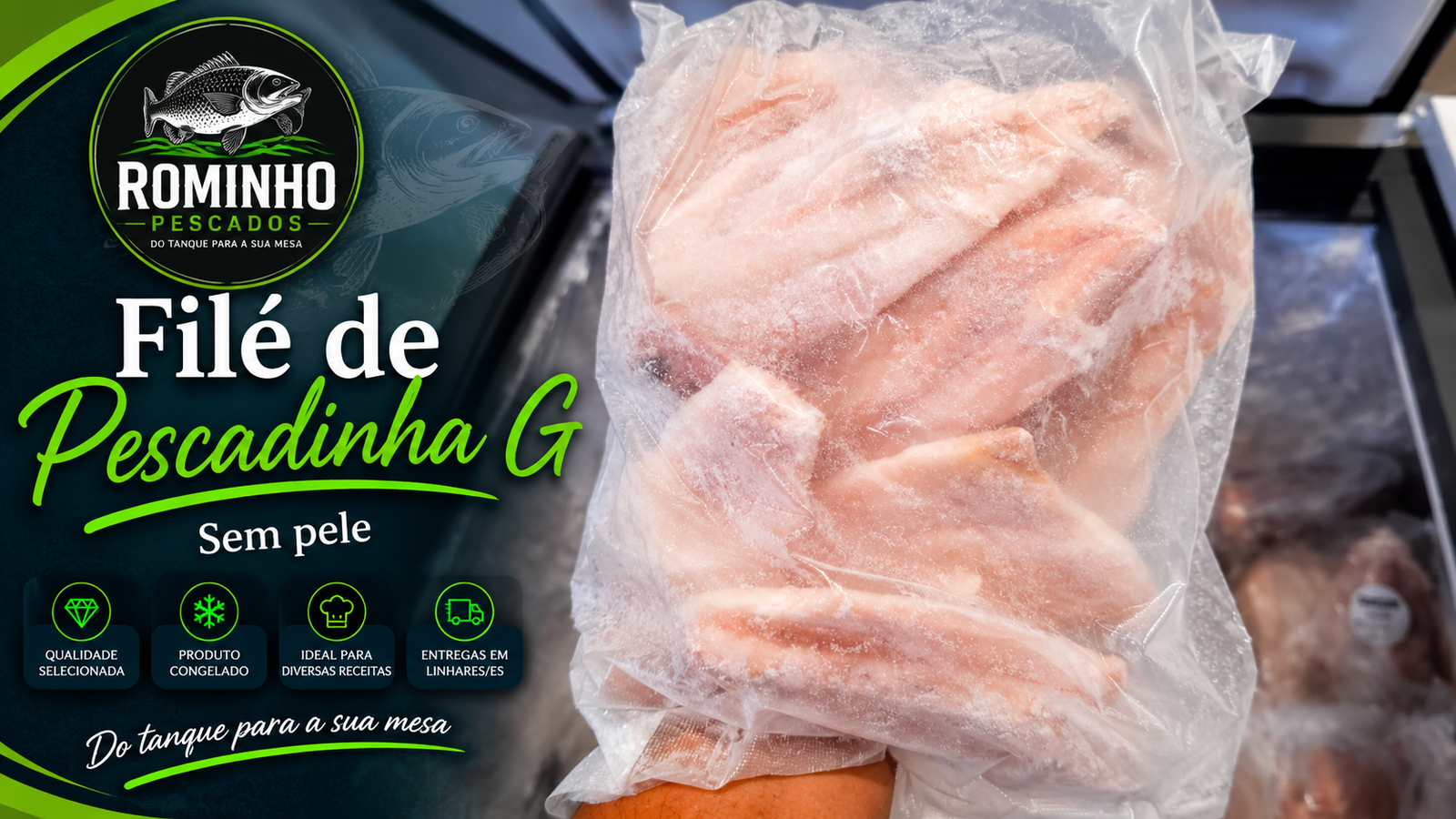 Filé de Pescadinha G - sem pele